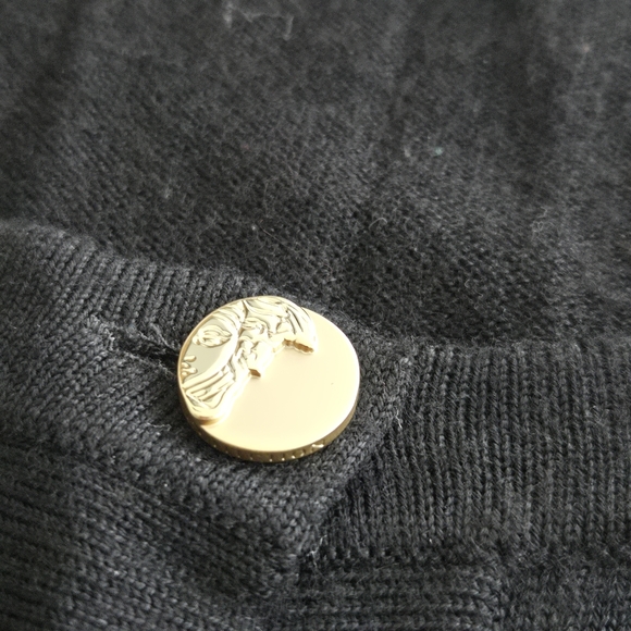 Versace Cardigan with Gold Buttons - Picture 2 of 5
